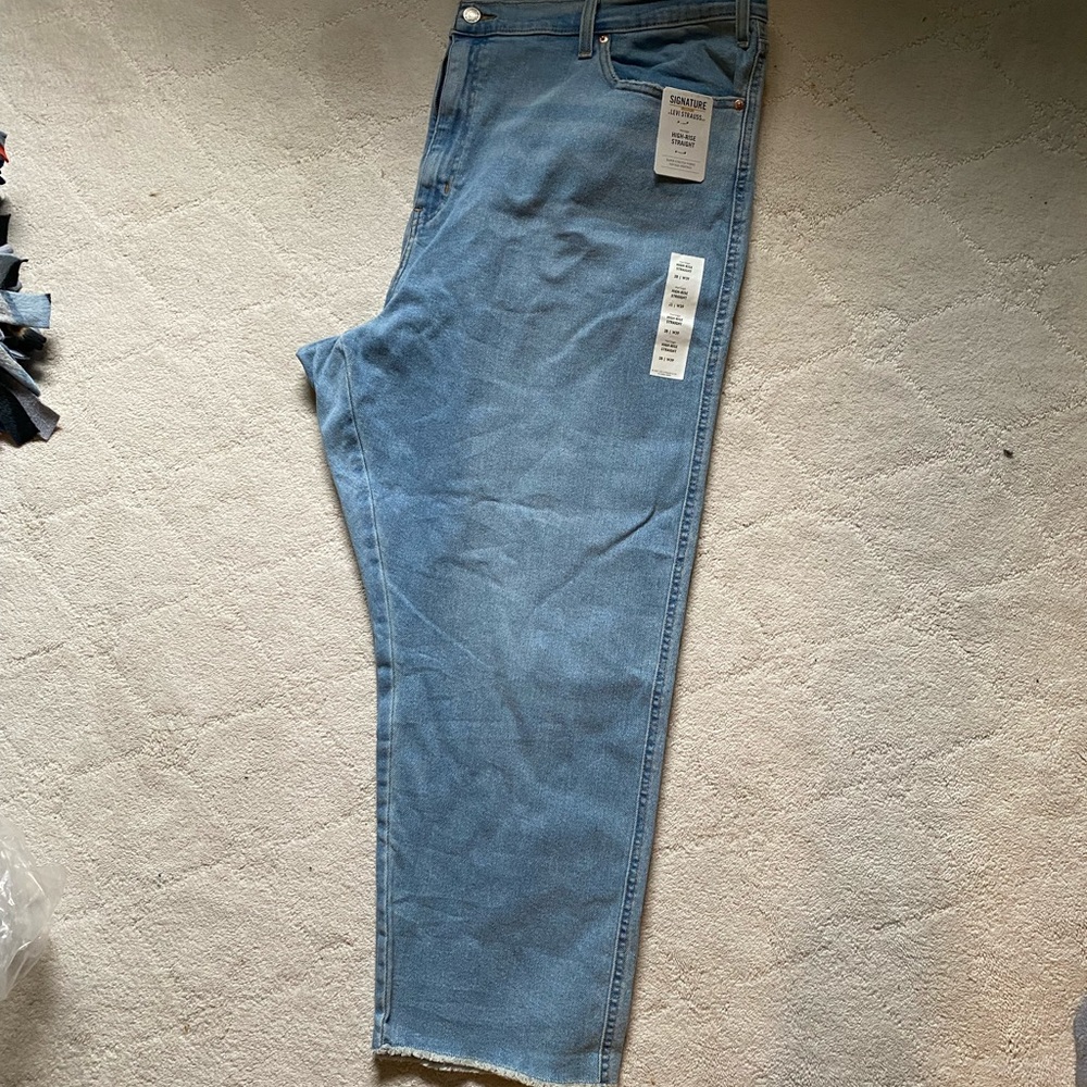 Levi Signature Heritage High Rise Straight Jeans